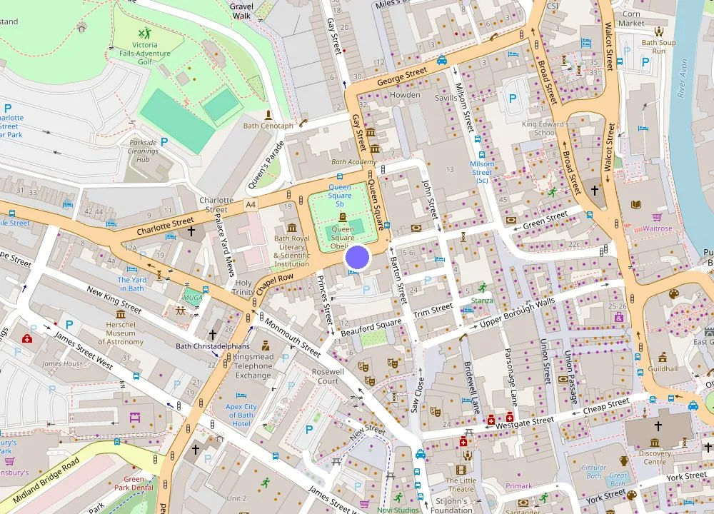 Map: Francis Hotel Bath